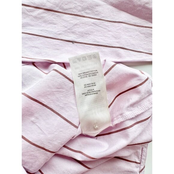 Aritzia WILFRED FREE Bailey Lilac Pink Striped Poplin Button-Up Shirt, Size M - Picture 12 of 13